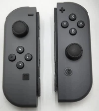 NINTENDO SWITCH HAC-015/-016 L/R JOYCON GRAY CONTROLLER #153477/153478# (BUNDLE)