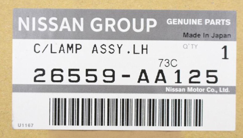 JDM Nissan R34 GTR RH Drivers Side Tail Lamp Assembly 26554-aa125