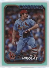 2024 Topps Series 1 Aqua Miles Mikolas #287 10y3