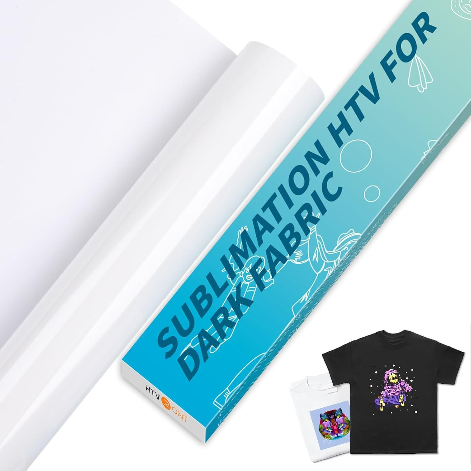 HTVRONT Sublimation HTV for Dark/Light Fabric - Matte Sublimation Vinyl 12"" X 10