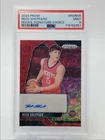 REED SHEPPARD 2024-25 PANINI PRIZM ROOKIE SIGNATURE CHOICE RC AUTO PSA 9 Q2596