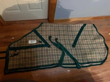 64” Baker Open Front Sheet Green/Plaid