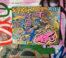 HipHop History #50 Years Painting Canvas Leinwand Acryl Unikat Mate 49,5x40 Cm