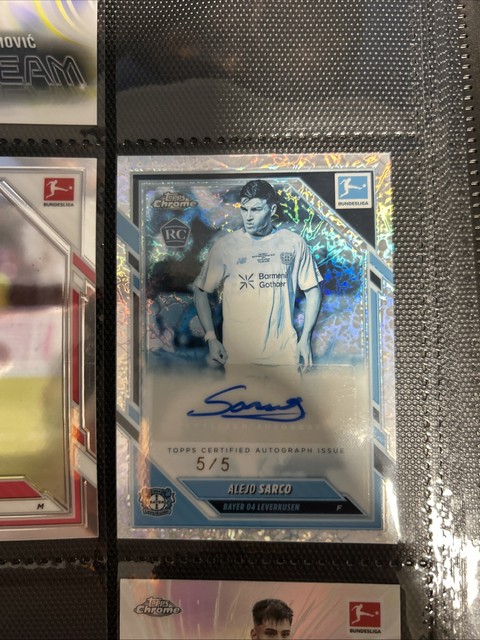 Topps Bundesliga Chrome 25/26 Alejo Sarco Frozen 5/5