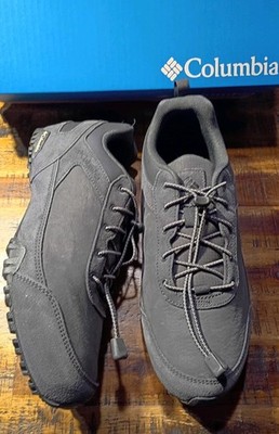 Men's Columbia Terrace Slope Full Leather Trail Shoe Speed Laces Omni Grip Sz 11
