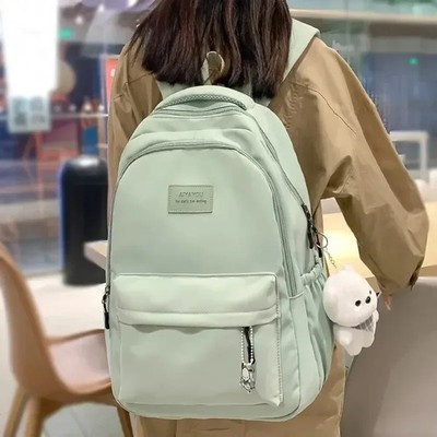 Waterproof Nylon School Backpack Teen Girl Shoulder Bag Rucksack