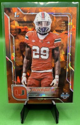 OJ Frederique Jr 2025 Bowman U Chrome 1st Orange Sapphire Refractor #/25
