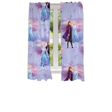 Disney Frozen 2 Room Window Curtains Drapes Set, 82 in x 63 in