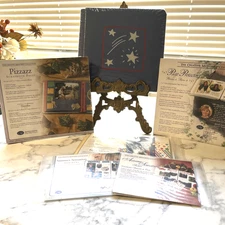 Creative Memories Blue Shooting Starzz Album, 12 Pizzazz Blue Pages with Extras!