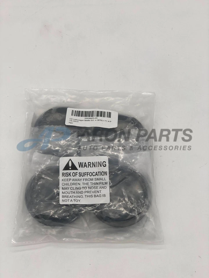 Golf Polo Hubcap Wheel Center Caps Set of 4 65mm VW Volkswagen Beetle 3B7601171 - Image 3 of 4