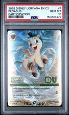 2025 DISNEY LORCANA EN C2 PARTICIPATION PROMO PEGASUS GIFT FOR HERCULES PSA 10