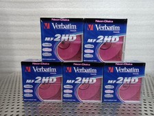 Verbatim DataLife Colors 5 10 Pk Disks in Storage Case MF 2HD IBM Formatted NEW