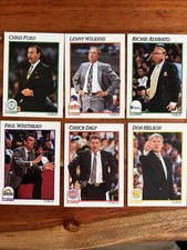 1991-92 NBA Hoops CARDS - 222, 225, 226, 227, 228, 229 Lot of Coaches