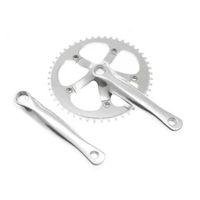 track crankset 48x165mm 1/8 silver CSBS2998 BLB fixed snap bike