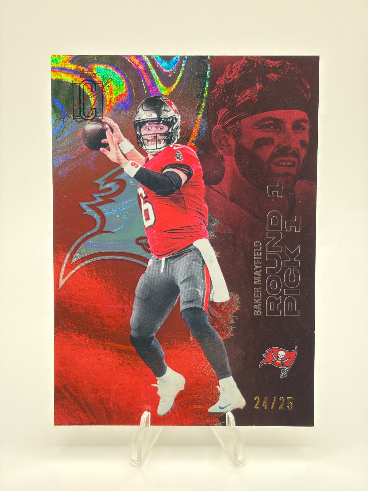 2025-26 Topps Signature Class - Baker Mayfield #50 Red Lava /25 Tampa Bay