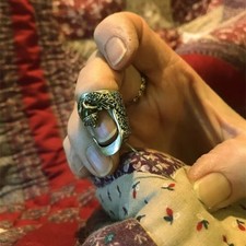 Metal Open Nail Acorn Thimble Sewing Quilting Embroidery Finger Protector Crafts