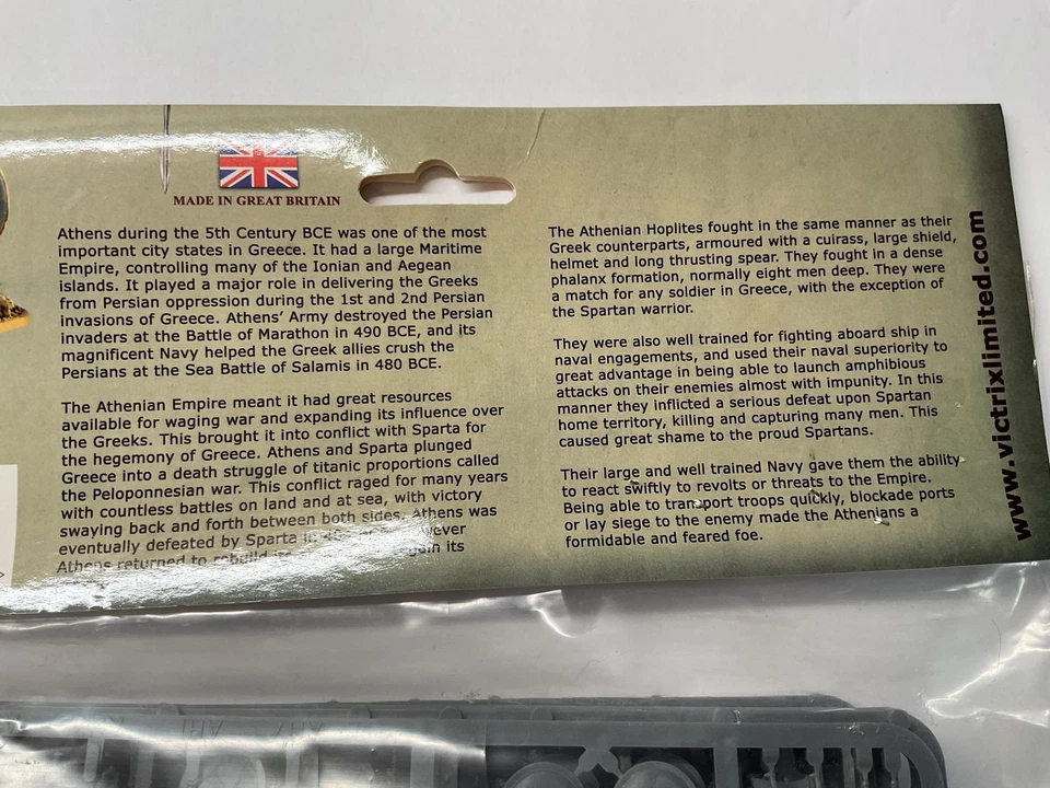 Kit Griego 48 Figuras Victrix Hoplitas Blindadas Atenienses 28mm Plástico Duro VXA001 Foto 3 de 4