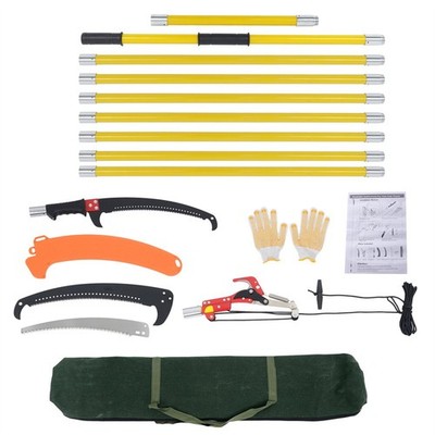 30 Feet Extendable Tree Pruner With Sharp Steel Blade & Scissors With 8 Handles