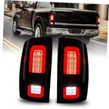 Smoked Black Full LED Tail Lights Tinted Rear Brake Lamps Upgrade Black Lens