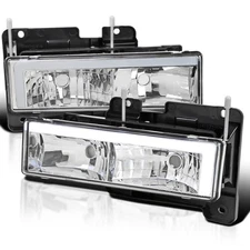 Fits 1988-1998 Chevy Gmc C10 C/K 1500 2500 3500 Truck Led Tube Headlights Lamps
