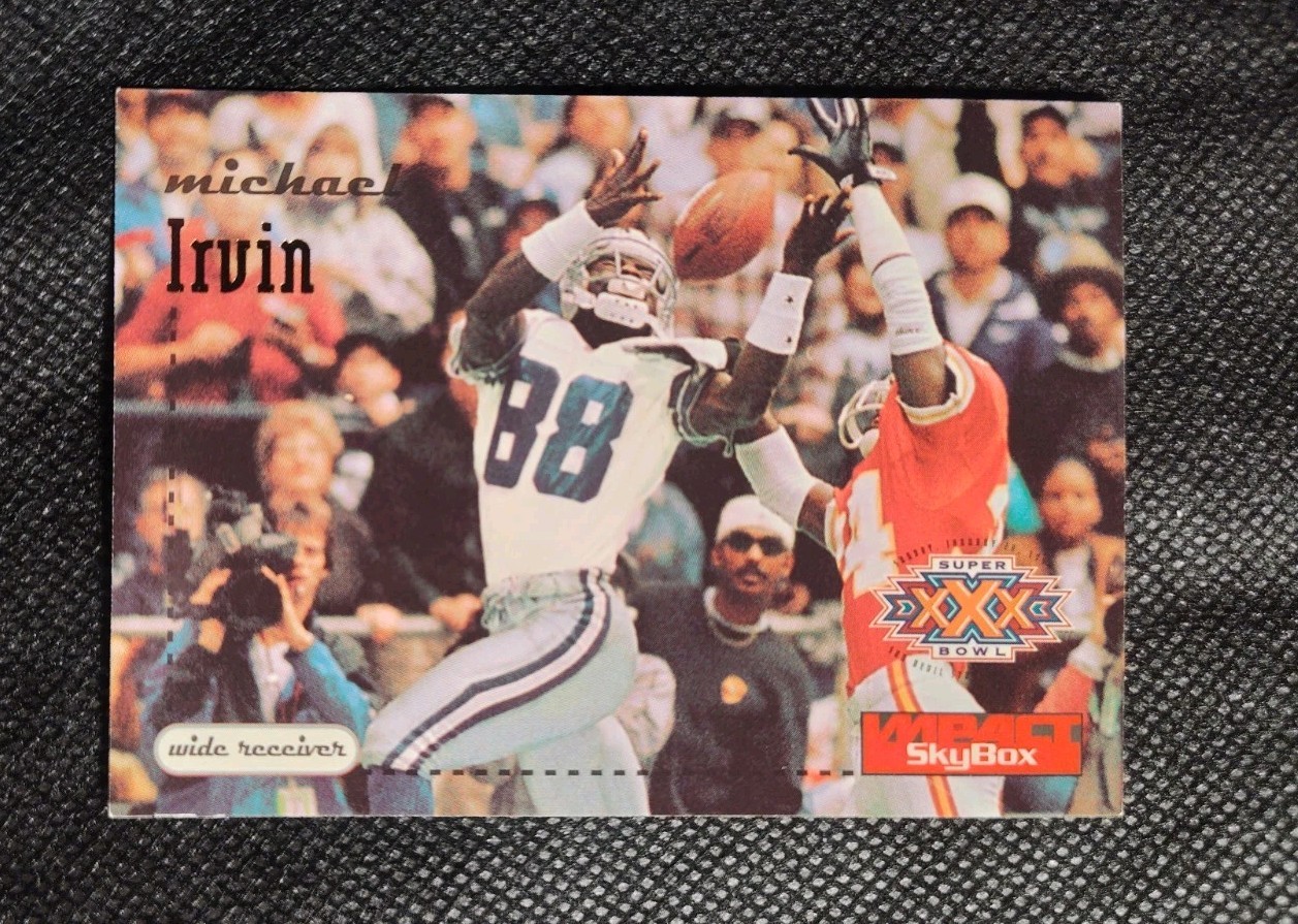1996 Skybox Impact Michael Irvin #35 Dallas Cowboys HOF Football Card