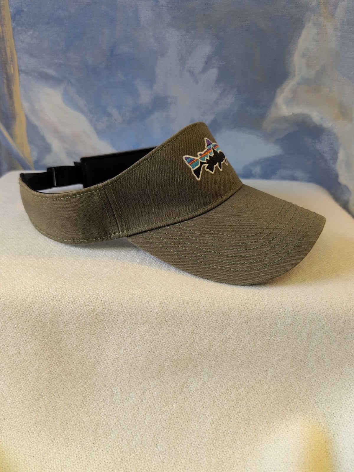 NEW! Patagonia Fitz Roy Trout Visor Fatigue Green thumbnail 2