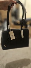Radley Burnham Beeches Black Leather Medium Shoulder Bag