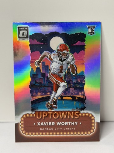 2024 Panini Donruss Optic Uptowns Xavier Worthy Rookie Prizm #7 Chiefs