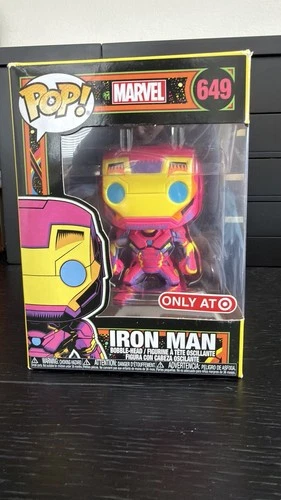 Funko Pop! Marvel Iron Man Black Light Target Exclusive Vinyl Figure 649
