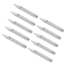 10pcs 1mm Tip 1/8" Shank 30 Degree 2-Flute Engraving Carving V Groove Bit