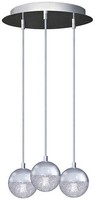 HäNgelampen 3X5W LED/G9 IP20 Silber Glamour Modern