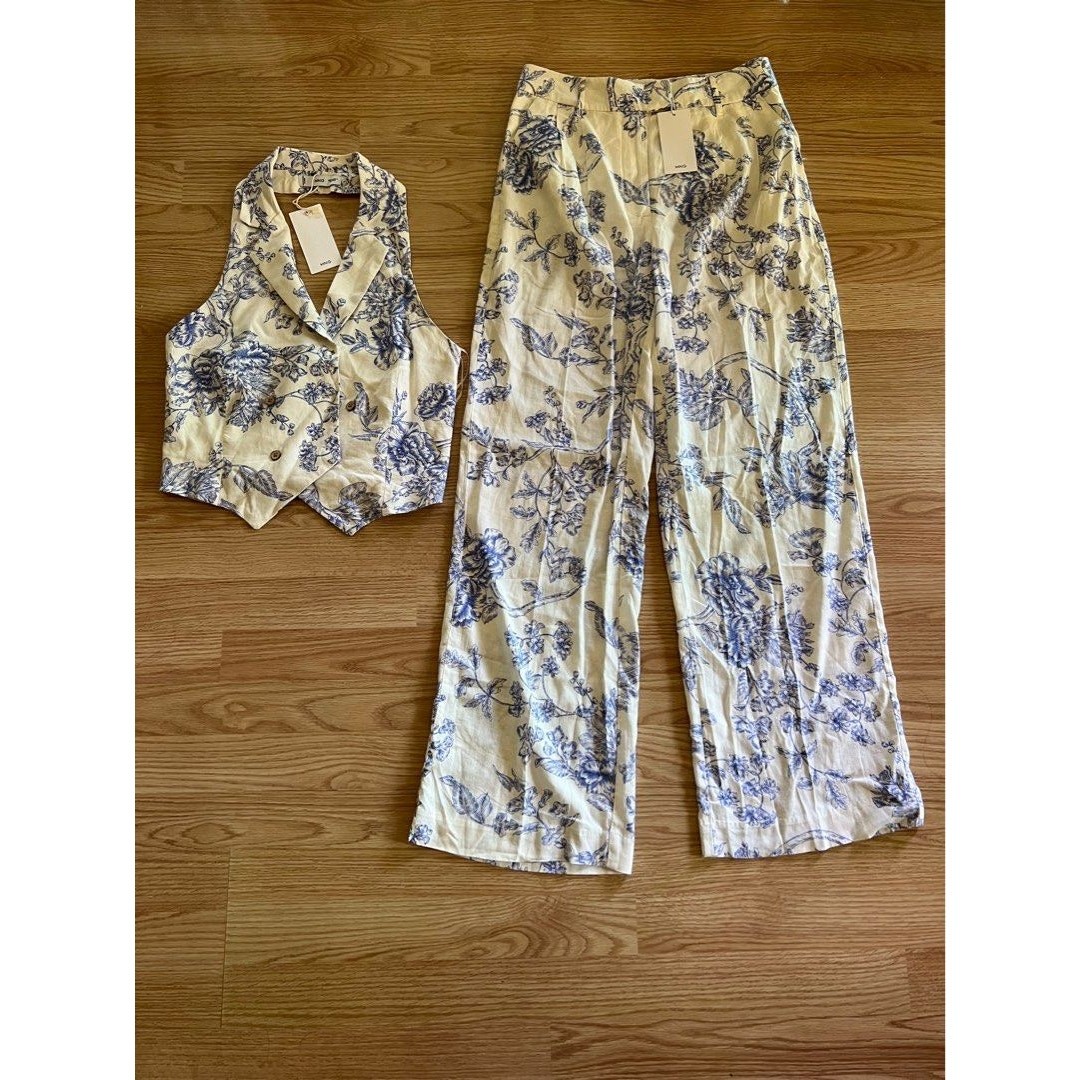 RARE Mango Co-Ord Set – Halter Neck Vest & Wide Leg Pants NWT thumbnail 22