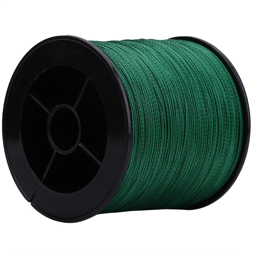 HOT (4)GREEN 500m PE Braided 4 Strands Super Strong Fishing Lines BA
