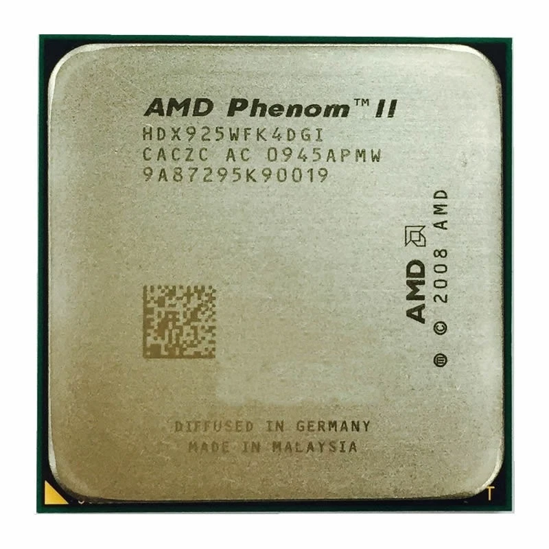 AMD Phenom II X4 925 95W 2.8 GHz 4 Core HDX925WFK4DGI Socket AM3 CPU Processor - Image 4 of 4