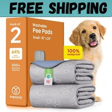 Washable Pee Pads for Dogs, 2Pack Reusable Puppy Pads, Fast Absorbent Dog Pee Pa