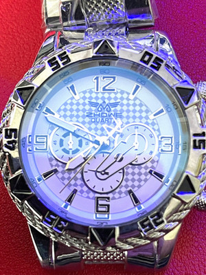 ZHOWE Stainless dress watch..F3861-G..Thin profile 45mm..Nice dial-New ...