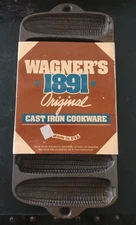New Old Stock Wagner Ware 1891 Cast Iron Corn Bread Pan 