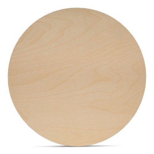Cercles en bois 18 pouces 1/8 pouce d'épaisseur, ronds artisanaux en bouleau inachevés | pics - Photo 1/16