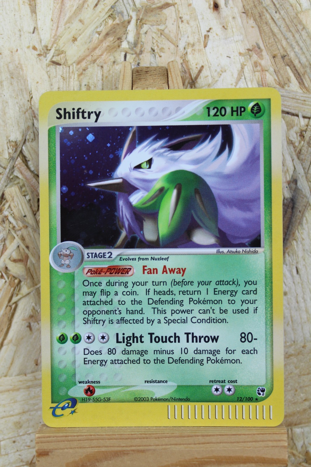 Shiftry 12/100 EX Sandstorm Rare Holo Pokemon TCG near Mint 2003 e series