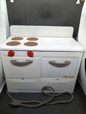 Vintage Little Lady Play Stove Oven Range Kitchen Toy Tin Metal, Tested