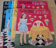 1993 Yvonne Dionne Quints Let's Play House Paper Doll Book Set of 5