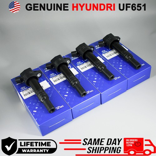 4X OEM UF651 Ignition Coils &4 NGK Spark Plugs 9723 For Hyundai Elantra Kia Soul - Picture 2 of 8