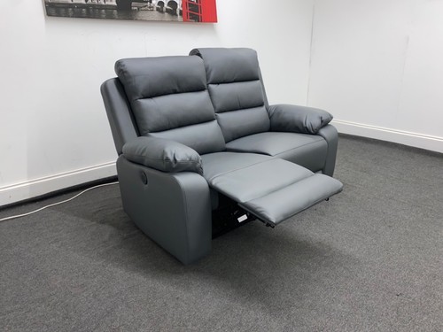 Grey Leather Electric Recliner 3 + 2 Seater Set | Extra High Backrest | Quality - Picture 5 of 6