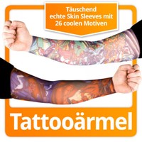 Fake Tattoo ÄRmel Sleeve Armstulpen TäTowierung KostüM Karneval Fasching Party