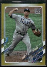 #592 Yonny Chirinos 2021 Topps Gold Foil