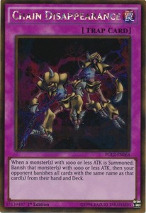 Chain Disappearance - PGL2-EN064 - Gold Rare - 1st Edition x3 - Near Mint
