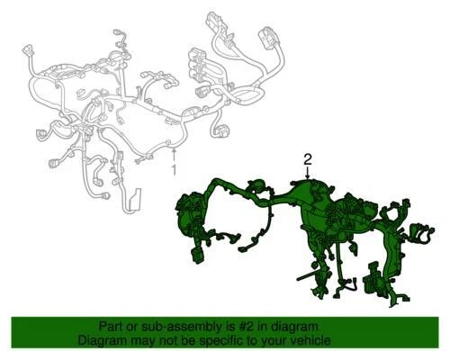 Arnés de cableado de faros genuino GM 2018 Chevrolet Traverse High Country 84593308 Foto 3 de 3