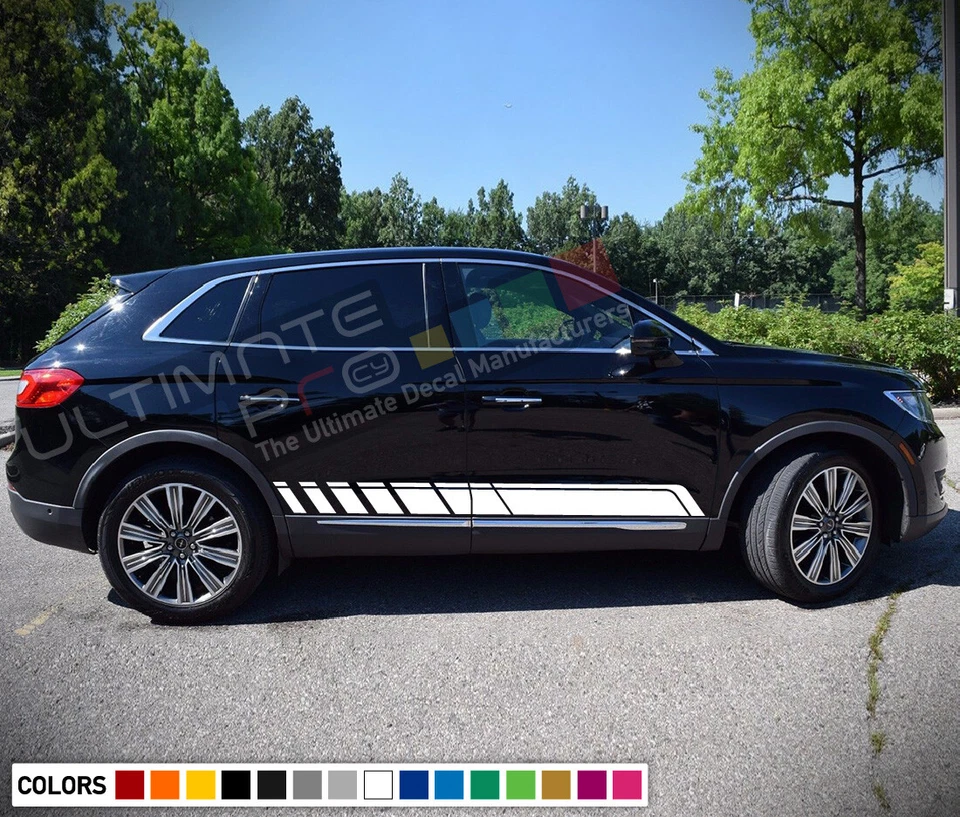Decal sticker Stripe turbo For Lincoln MKX Carbon mirror Brakes Rims Tyre Sport - Image 4 of 4