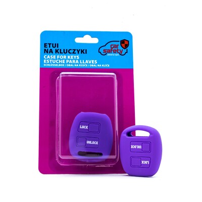 Auto Schlüssel Hülle Silikon Cover Case Etui Schlüsselhülle Violett für TOYOTA