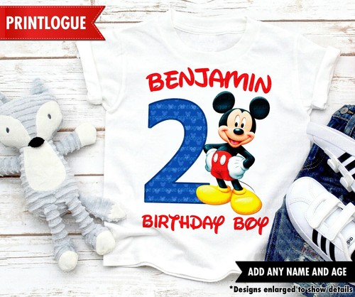Mickey Mouse Birthday Shirt, Mickey 